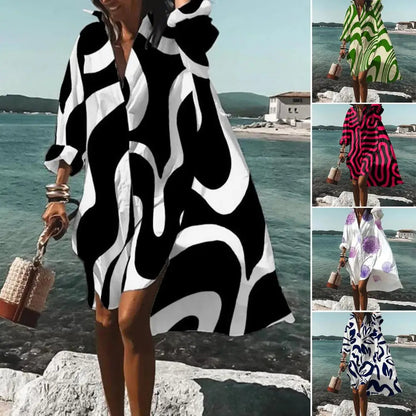 Women's Boho Print Summer Maxi Dress - Vonnera