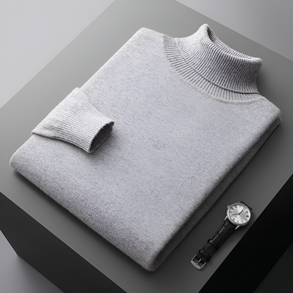 Men's Fine Wool Turtleneck Sweater - Vonnera
