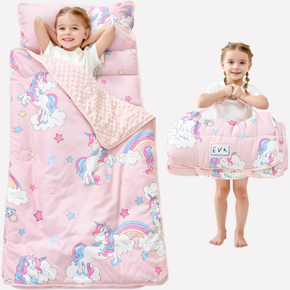 Toddler Sleep Mat With Pillow And Blanket