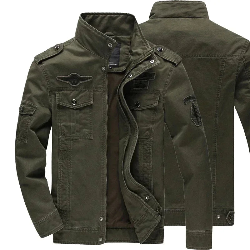 Men's Military Jacket Rugged Cotton - Vonnera