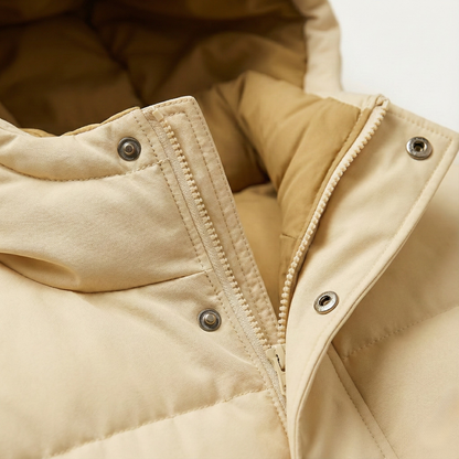 Men's Quilted Puffer Jacket Warm Hooded Winter Coat
