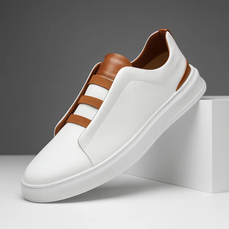 Genuine Leather Men's Sneakers - Vonnera