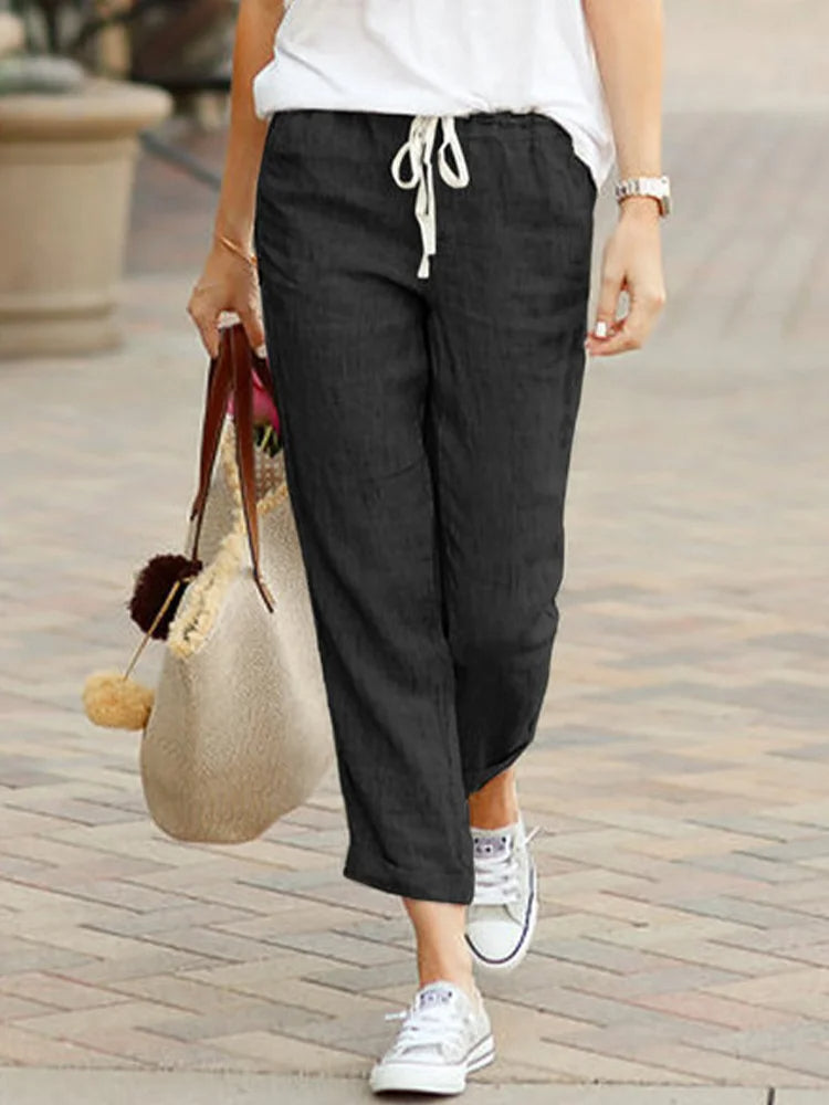 Women's Cropped Trousers Elegant - Vonnera