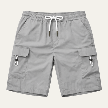 Men's Lightweight Summer Shorts Casual Cotton Beige - Vonnera