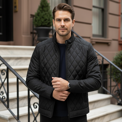 Men's Lightweight Padded Quilted Winter Jacket