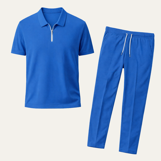 Men's Relaxed Fit Short Sleeve And Pants Set - Vonnera
