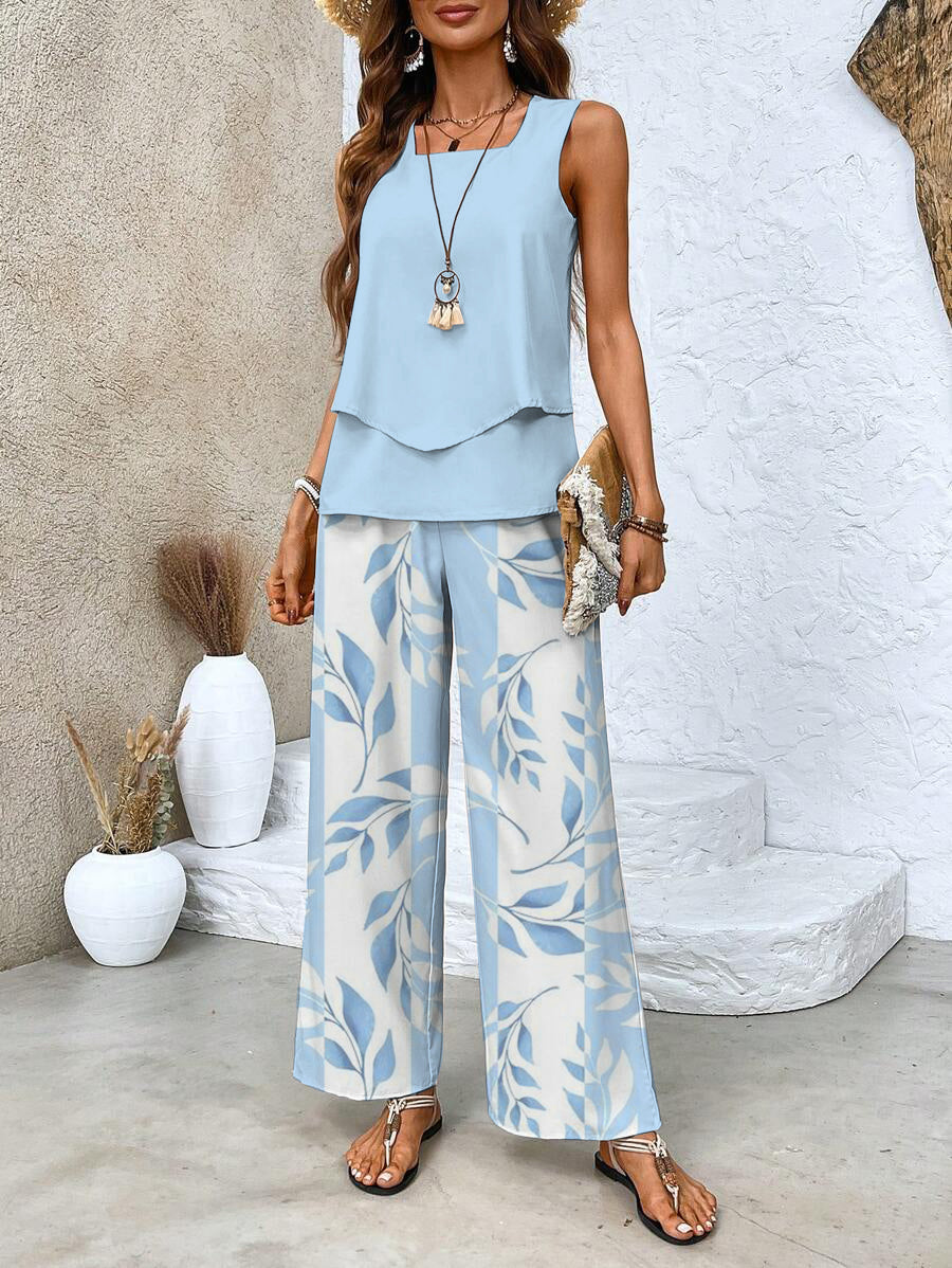 Women's Straight Leg Pants Set - Vonnera