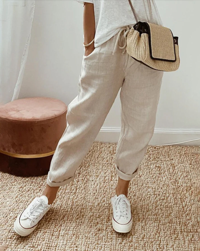 Women's Straight Leg Trousers - Vonnera