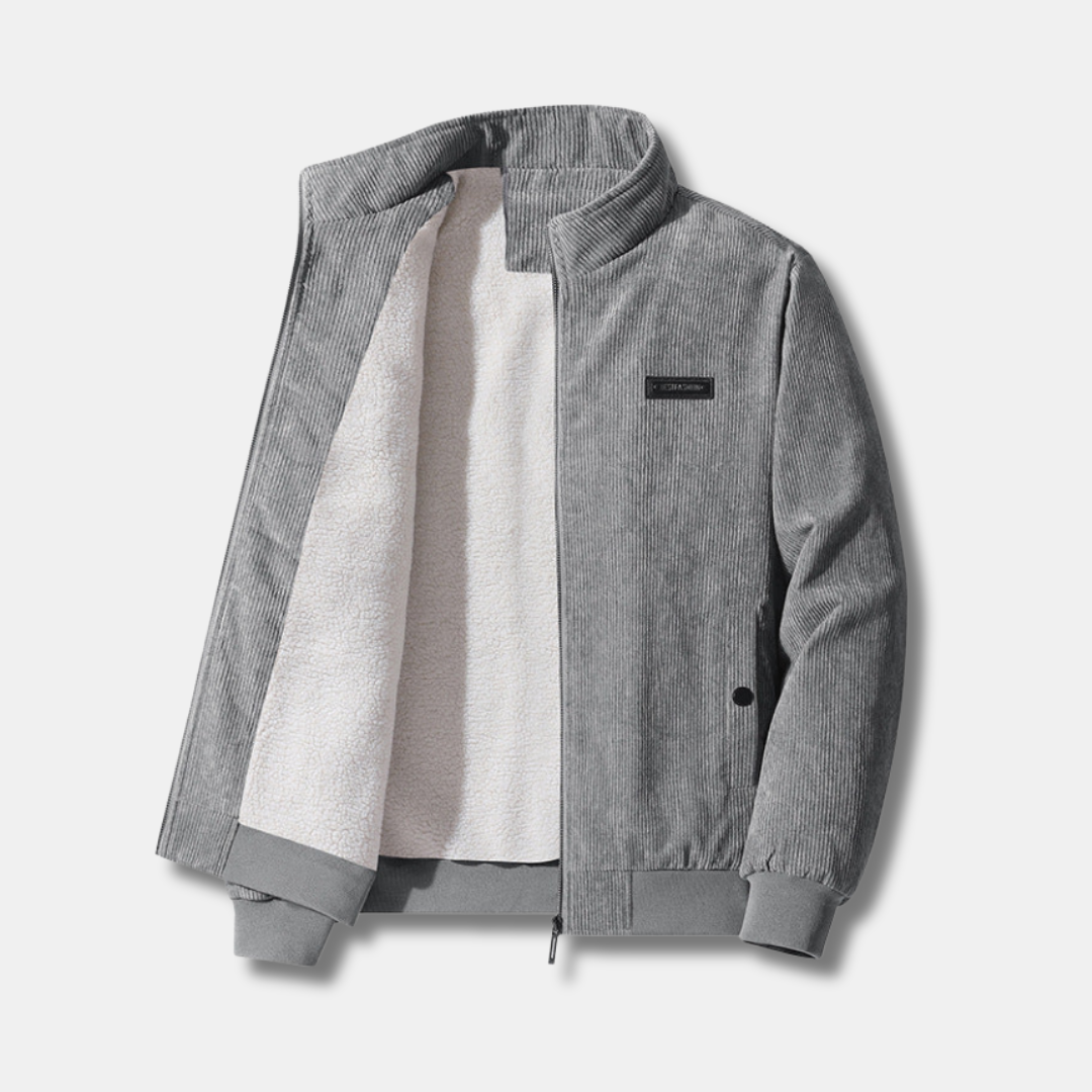 Corduroy Sherpa Lined Jacket - Vonnera