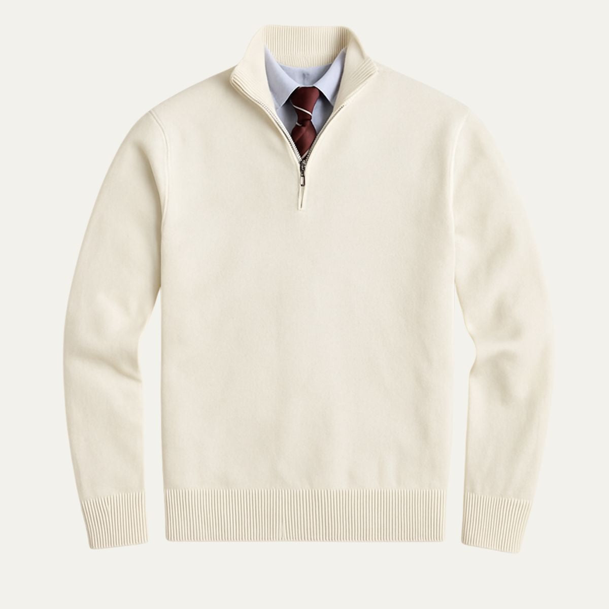 Men's Modern Quarter Zip Sweater - Vonnera
