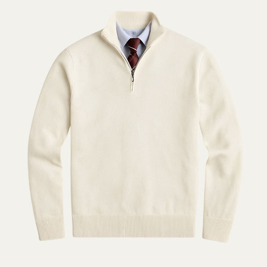 Men's Modern Quarter Zip Sweater - Vonnera
