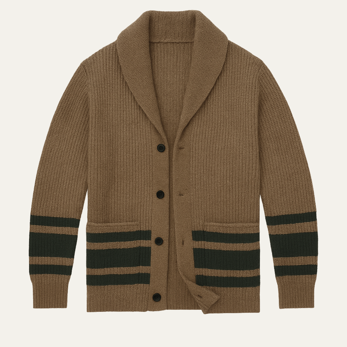 Men's Vintage Thick Knit Cardigan - Vonnera
