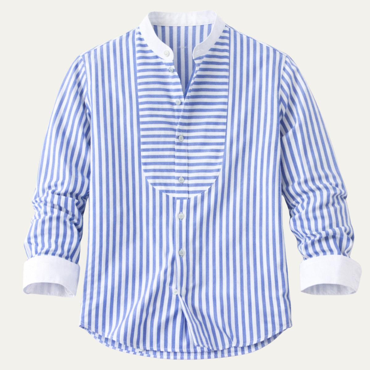Men's Slim Fit Striped Dress Shirt Lightweight - Vonnera