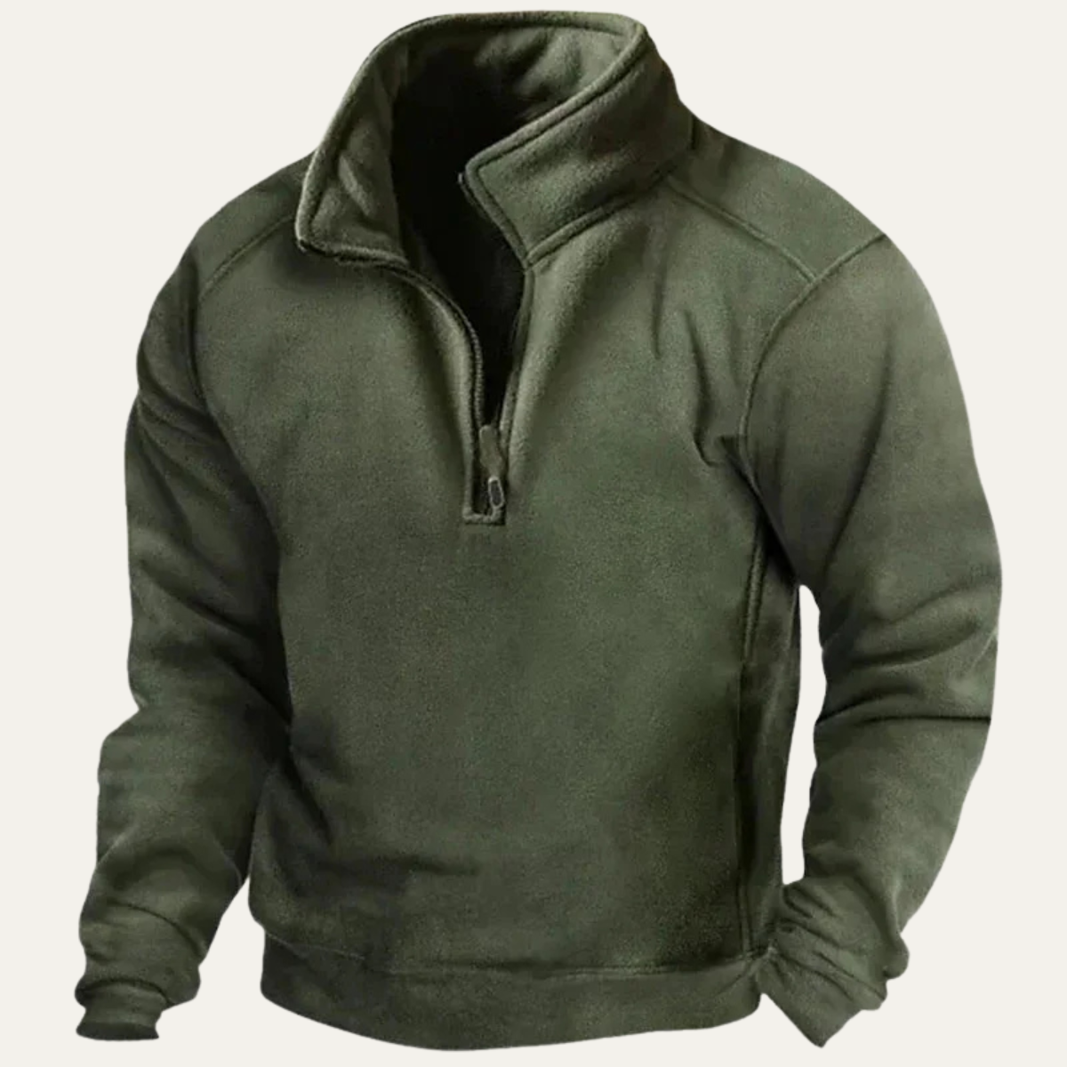 Men's Tactical Wool Fleece Sweater Half Zip Pullover