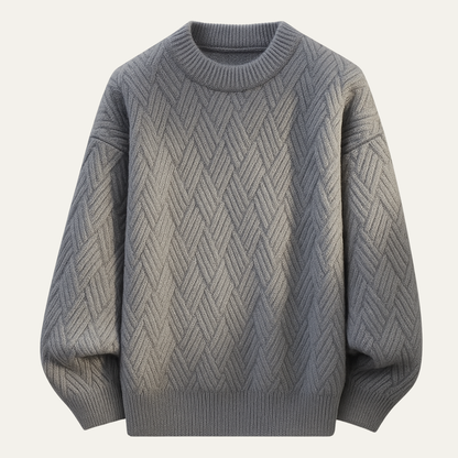 Men's Soft O Neck Knitted Sweater - Vonnera