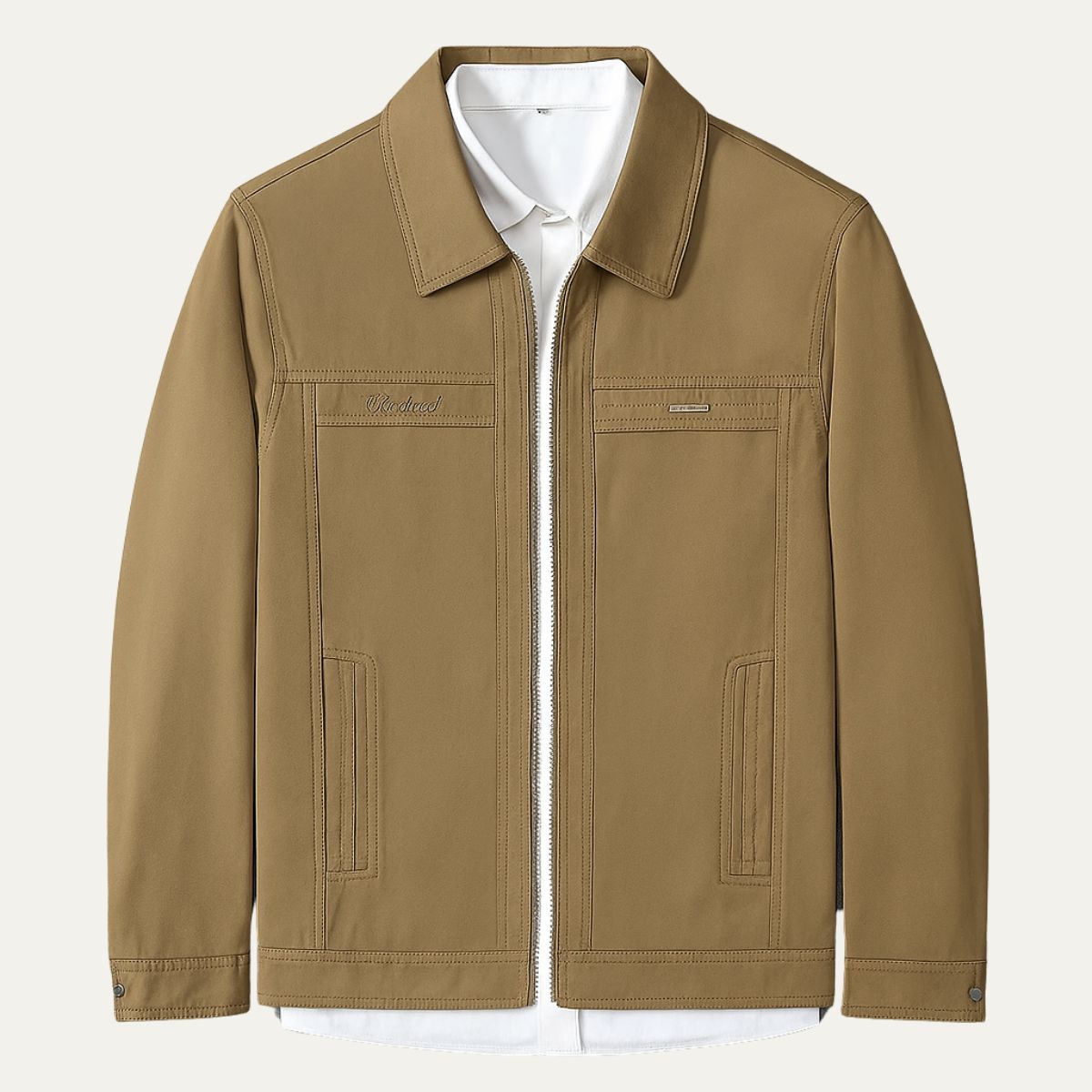 Men's Cotton Harrington Jacket Zip Front - Vonnera