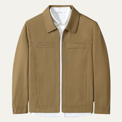 Men's Cotton Harrington Jacket Zip Front - Vonnera