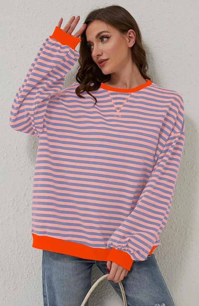 Women's Striped Sweater Casual Wear