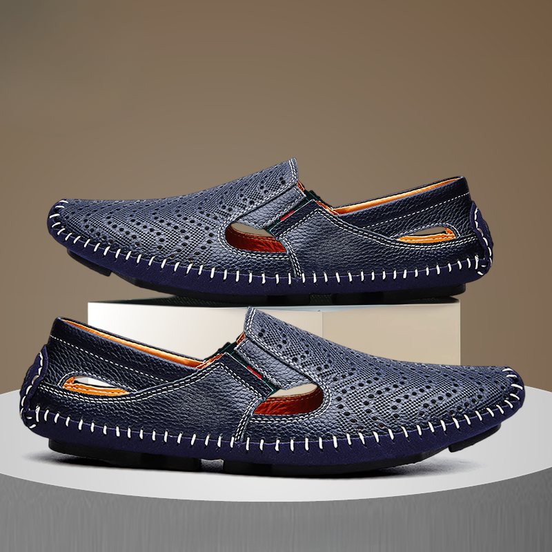 Men's Leather Summer Sandals - Vonnera