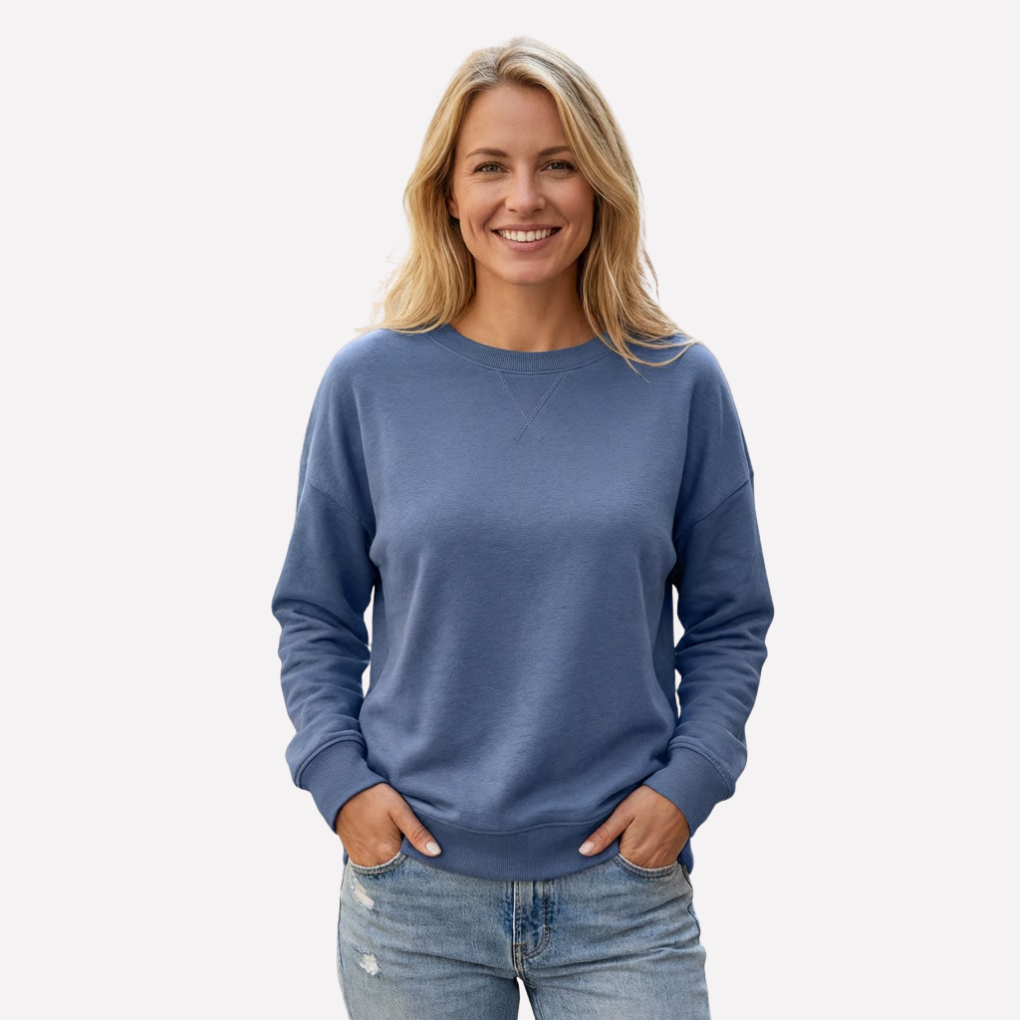 Women's Crew Neck Sweatshirt Cotton - Vonnera