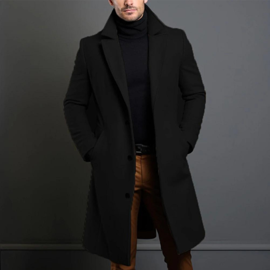 Men's Wool Coat Classic Winter - Vonnera