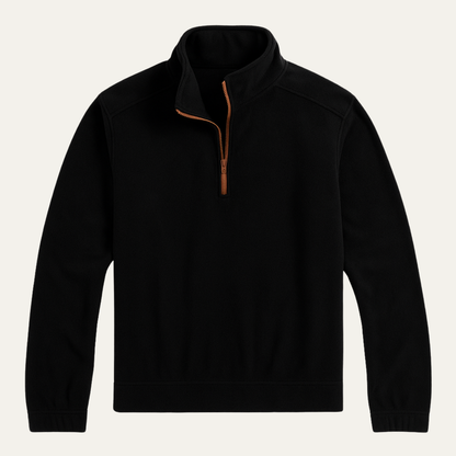Men's Tactical Fleece Sweater Quarter Zip Stand Collar - Vonnera