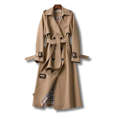 Women's Classic Trench Coat Autumn - Vonnera