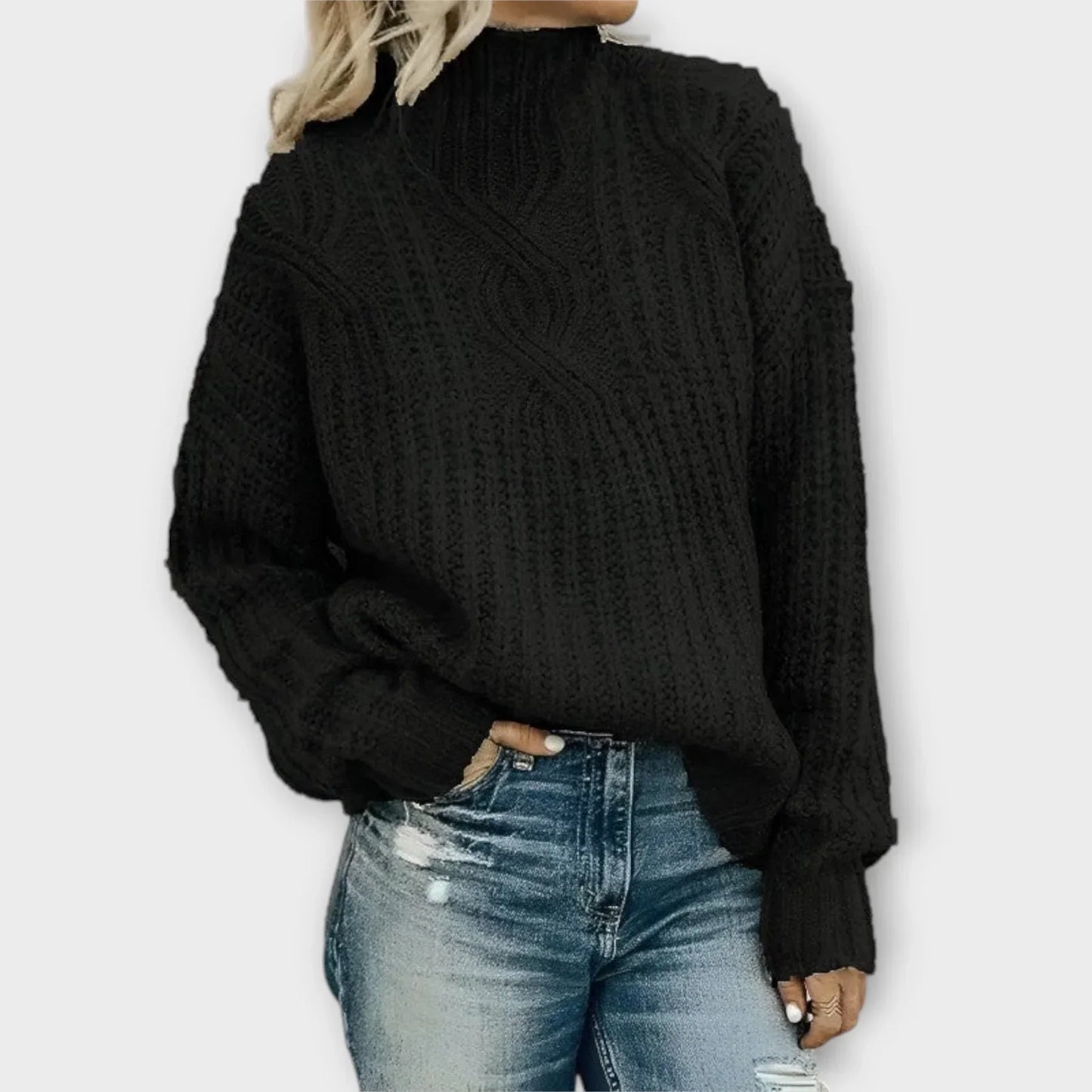 Women's High-Neck Sweater Modern - Vonnera