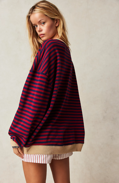 Women's Oversized Striped Sweater