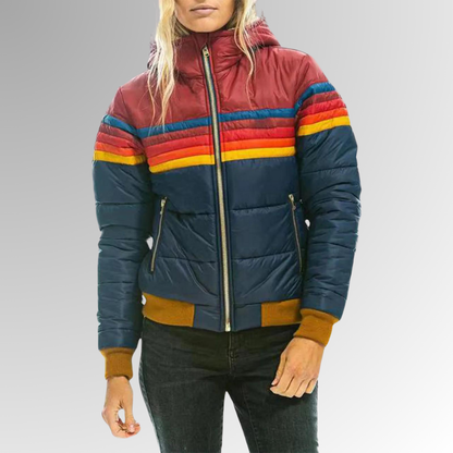Women's Waterproof Puffer Jacket Hooded Winter Coat