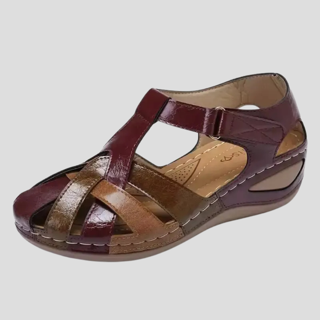 Women's Leather Sandals Arch Support - Vonnera
