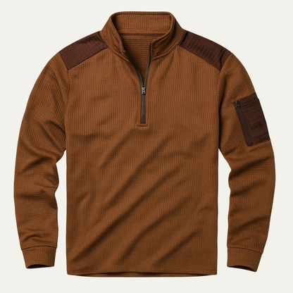 Men's Half Zip Sweater Casual Stand Collar - Vonnera