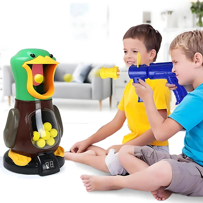 Soft Bullet Air Gun Game Set With Walking Duck Target - Vonnera