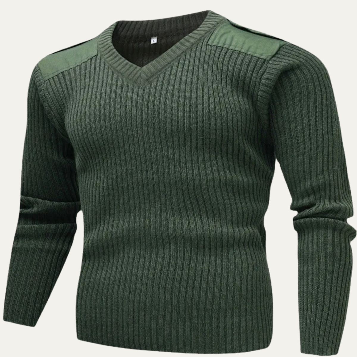 Men's Ribbed V Neck Sweater - Vonnera