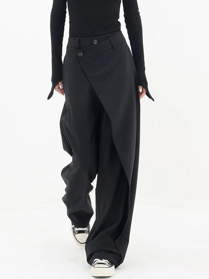 Women's Trousers Layered Waistband