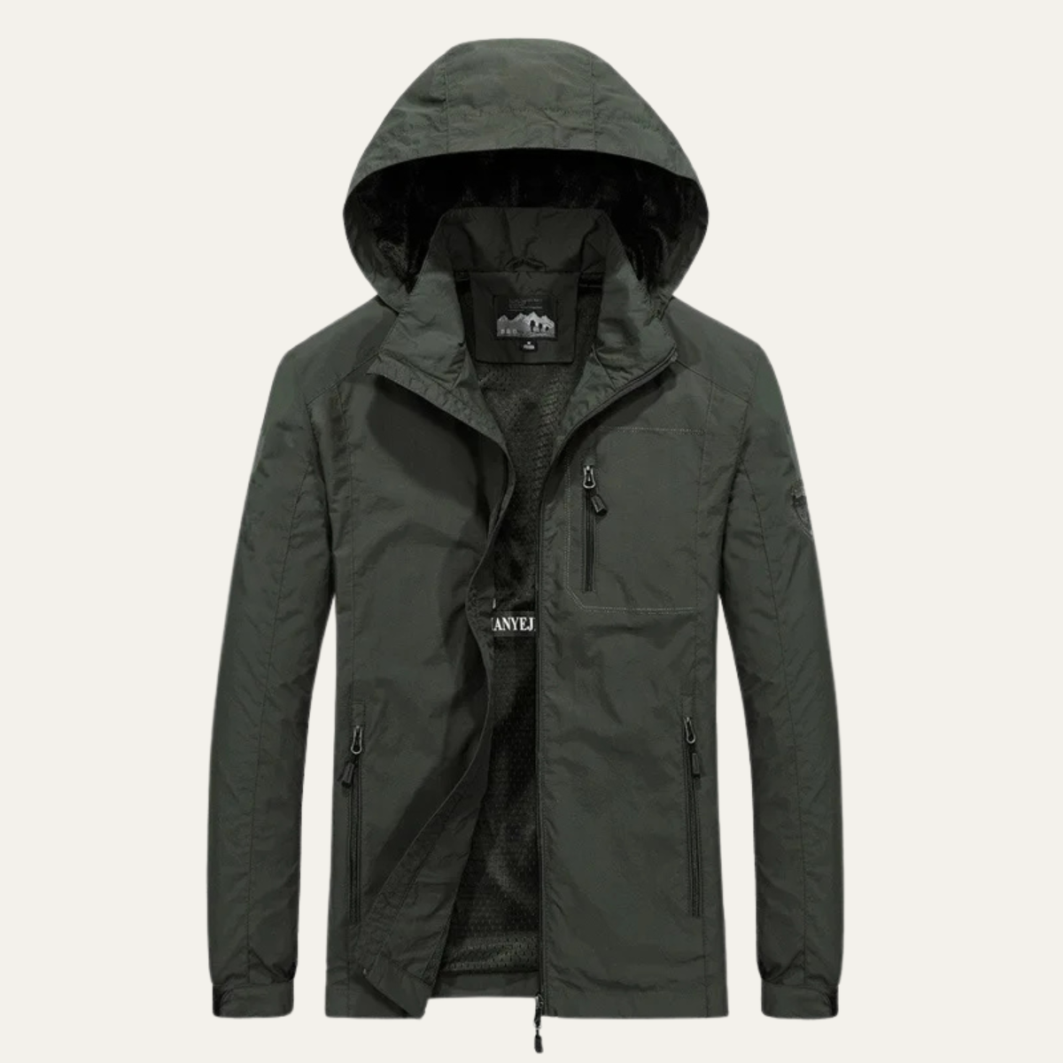 Waterproof Hooded Windbreaker Jacket - Vonnera