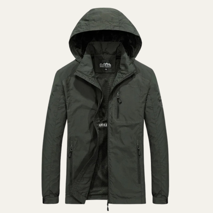 Waterproof Hooded Windbreaker Jacket - Vonnera