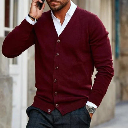 Men's Knitted Cardigan Sweater