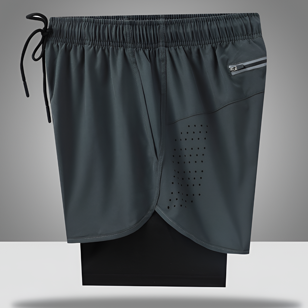 Men's Running Shorts Quick-Dry Zipper - Vonnera