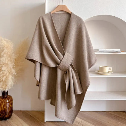 Women's Relaxed Fit Poncho Soft Comfortable Wrap - Vonnera