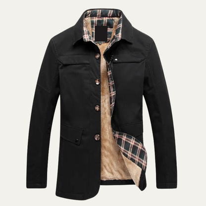 Men's Fleece Lined Plaid Jacket