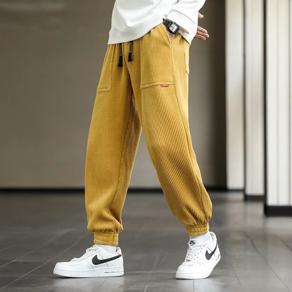 Men's Ribbed Jogger Pants - Vonnera