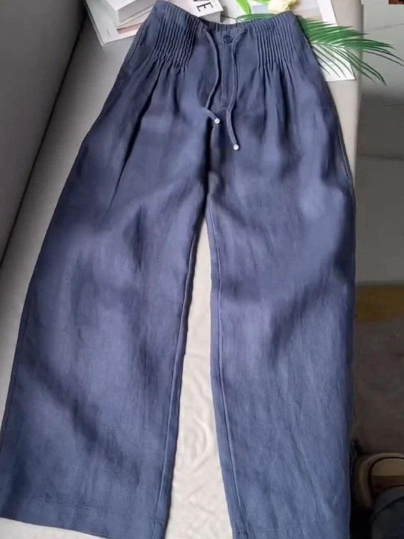 Women's Drawstring Wide Leg Pants - Vonnera
