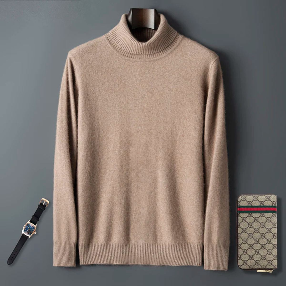 Men's Wool Sweater Soft Knit