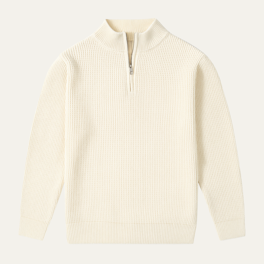 Men's Soft Knit Half Zip Sweater - Vonnera