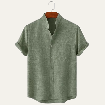 Men's Oversized Cotton Linen Shirt - Vonnera