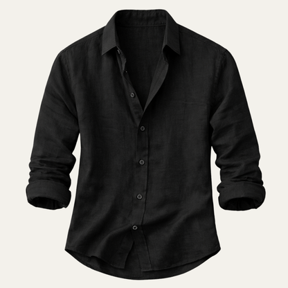 Mens Linen Button Up Shirt - Vonnera