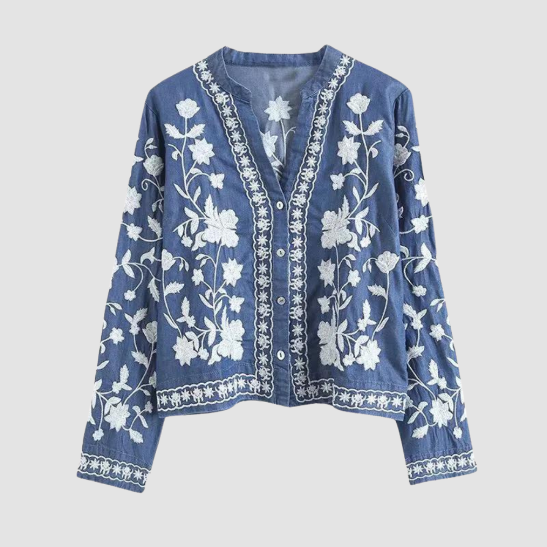 Women's Embroidered Cardigan Bohemian Style - Vonnera