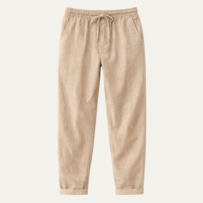 Men's Cotton Linen Wide Leg Pants - Vonnera