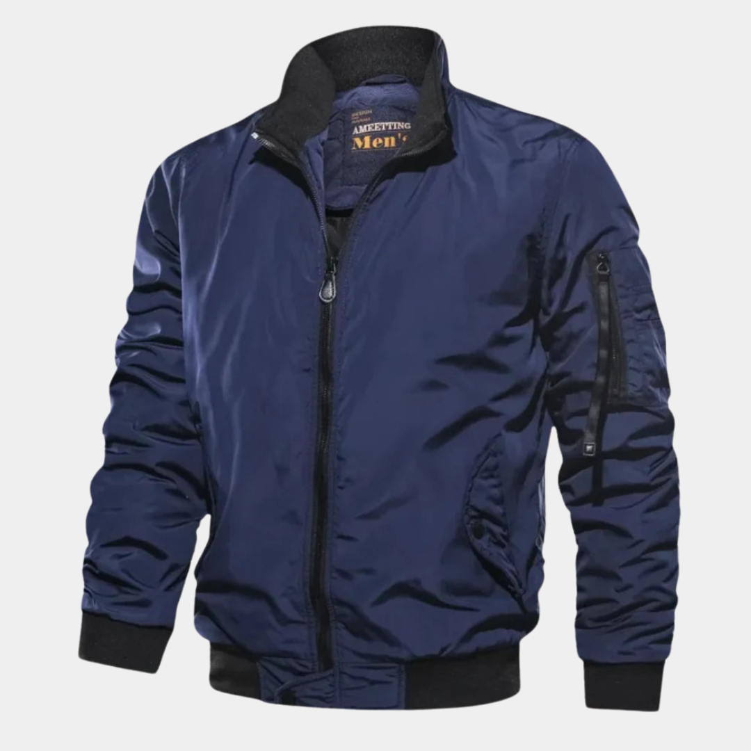 Men's Wind-Resistant Bomber Jacket - Vonnera